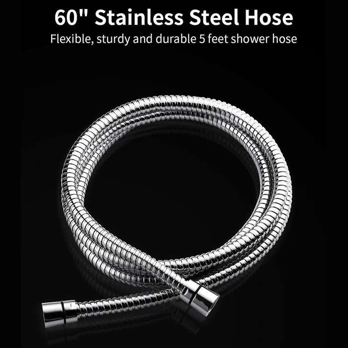 High Pressure Shower Head with Pause Mode and Massage Spa, 5 Settings