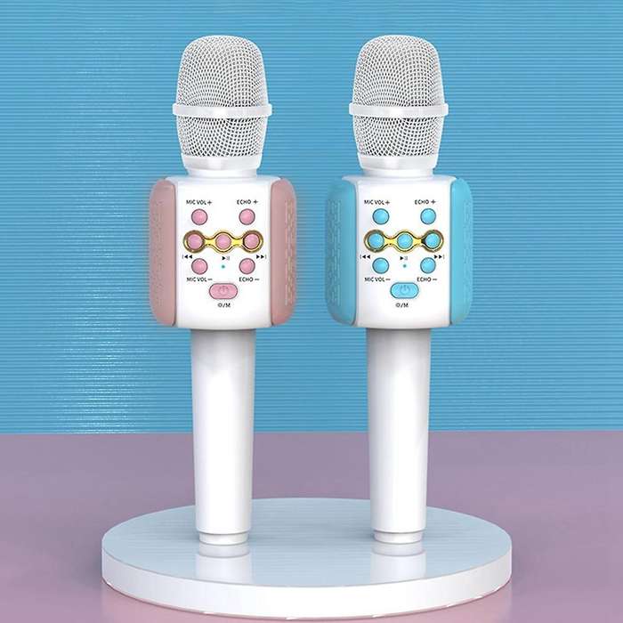 Wireless Bluetooth Microphone Portable Handheld Microphone Pink