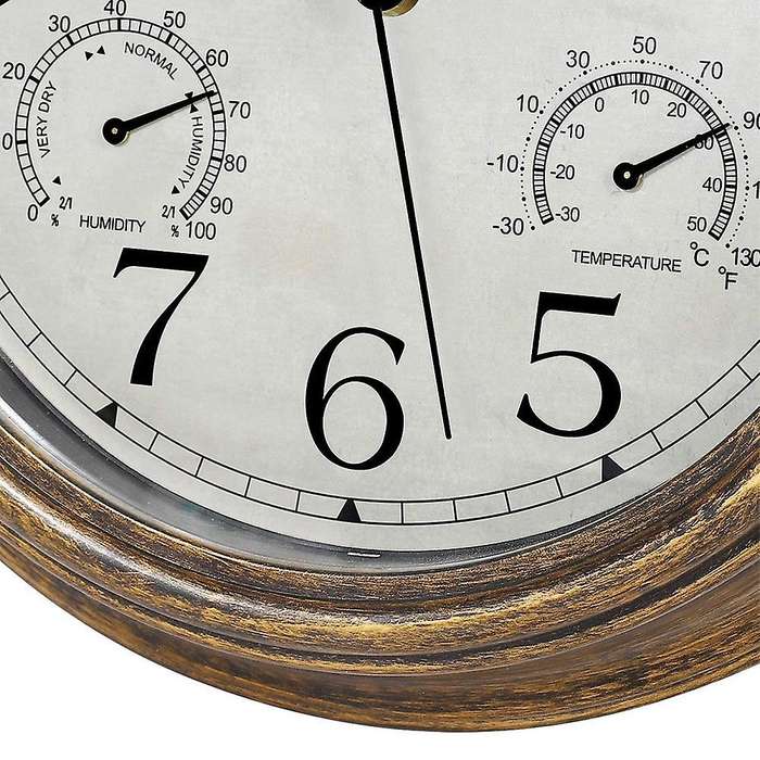 12inch Wall Clock, Waterproof with Displays for Indoor/outdoor