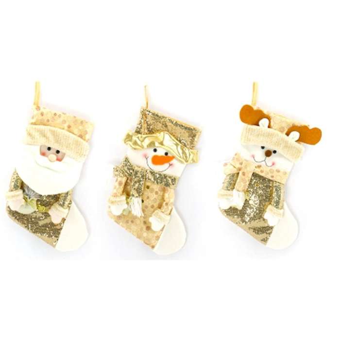 Christmas Stocking Bag Candy Bag for Home Christmas Tree Decoration