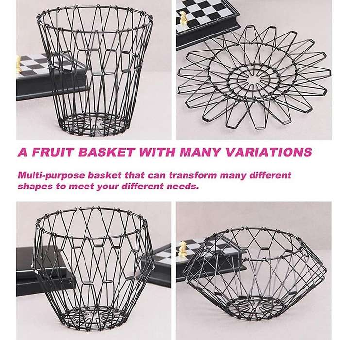 2 Pcs Metal Wire Retractable Folding Storage for Kitchen Counter