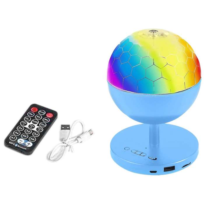 Party Lights Rotating Disco Ball, Sound Activated 7 Colors Dj Lamp