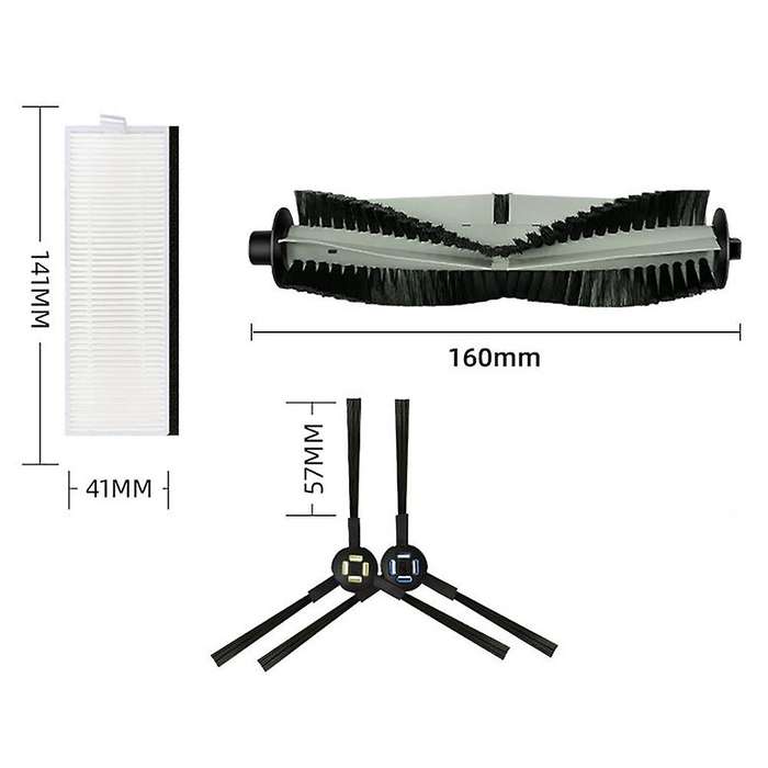 Side Brush Main Brush Hepa Filter Dust Filter for Chuwi Ilife A7 A9s