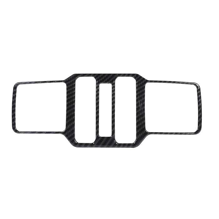 Car Window Control Panel Cover for Wrangler Jl 2018+ Carbon Fiber