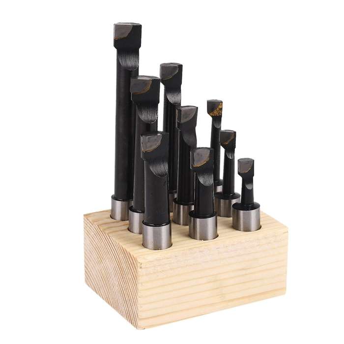 9pcs Hard Alloy Boring Bar Set 12mm for 2 Inch 50mm Boring Head