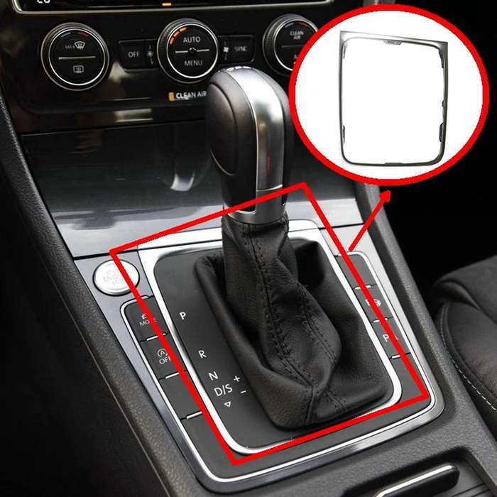 2x Car Dsg Gear Frame Bracket Circle Gear Shift Knob Base Trim Circle