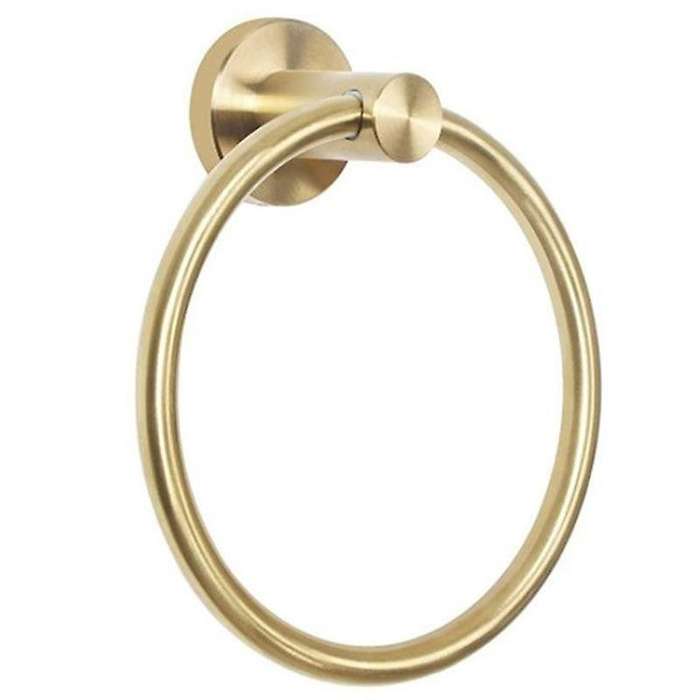 Gold Stainless Steel Towel Holder Bathroom Wall Mounted Towel Rings