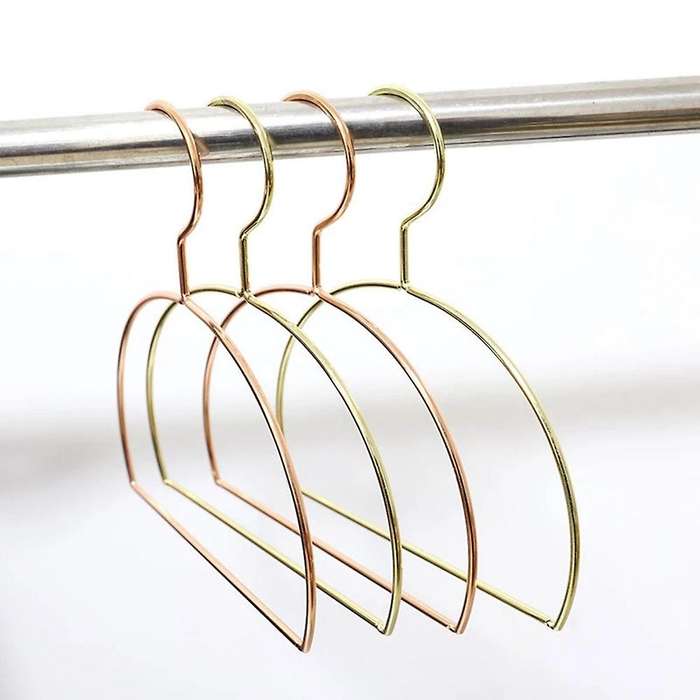 10pcs Scarf Belt Round Clothes Hangers Creative Metal Round Hanger