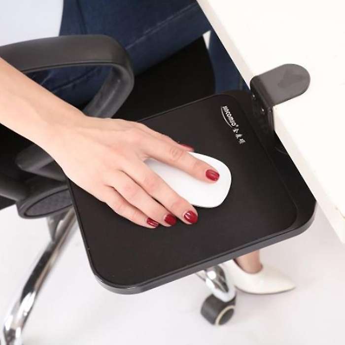 Jincomso Rotatable 360 Degree Fixed Mouse Pad, Hand Stretcher, Black