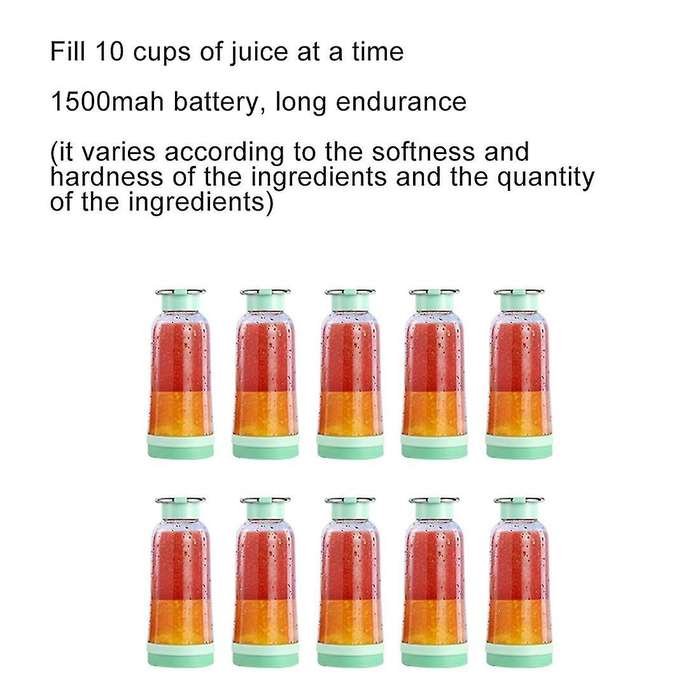 Portable Electric Juicer Blender Usb Mini Fruit Mixers Juicers Yellow