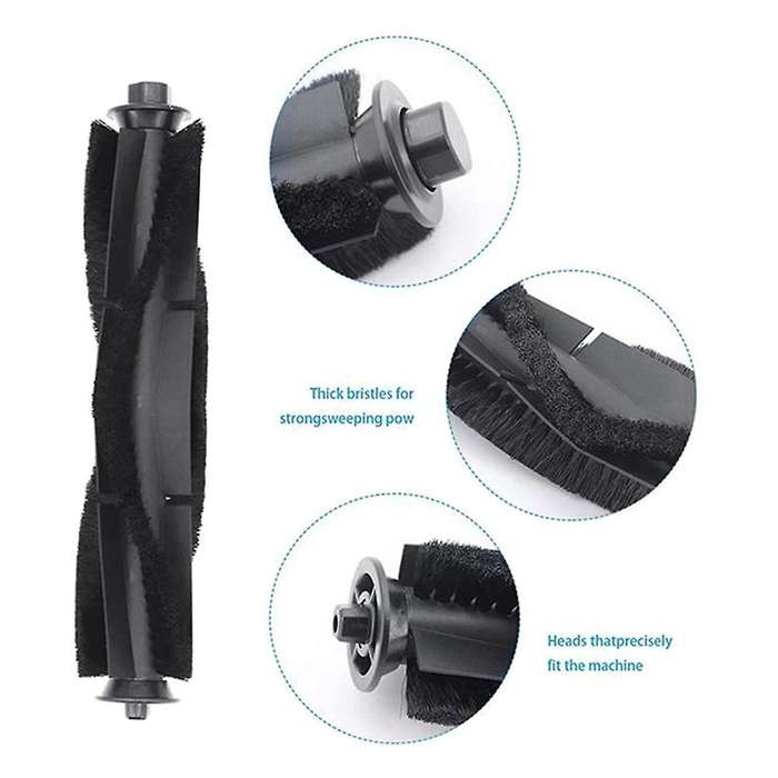 Mop Cloths Dust Bags Main Side Brush for Roidmi Eve Plus Vacuum Parts
