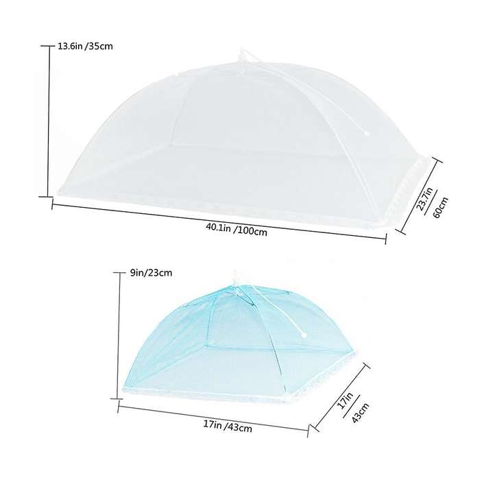 7 Pack Food Covers for Outside , Pop-up Umbrella Mesh Food Tents