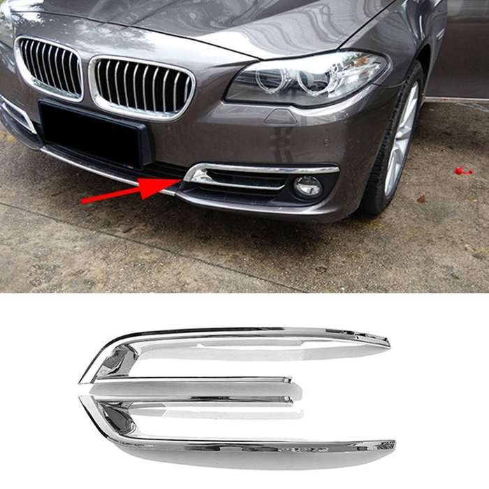 Fog Lamp Grille Front Fog Light Trim Frame For-bmw 5 Series