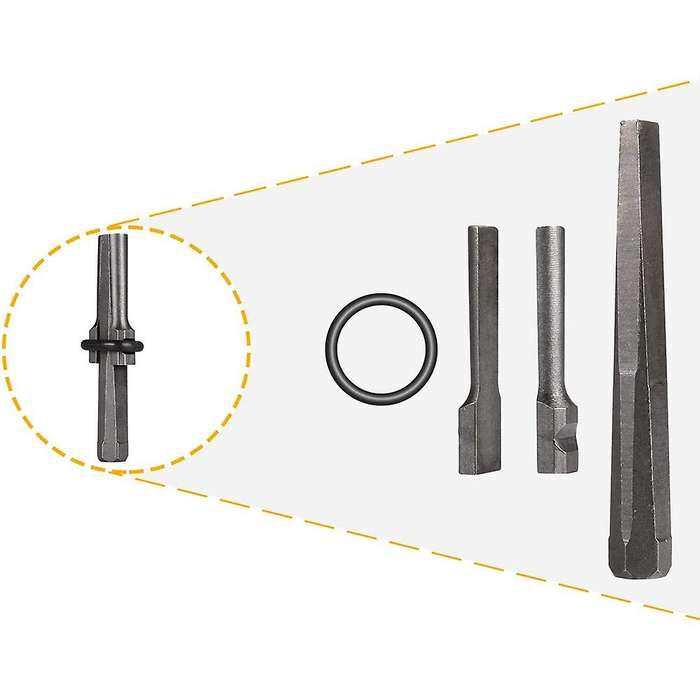 5pcs Stone Splitter Wedge, Quarrying Tool, Electric Hammer (16mm)