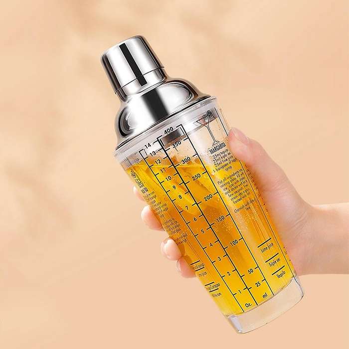 Glass Snow Gram Cup Shaker Glass Cocktail Glass Hand Shake