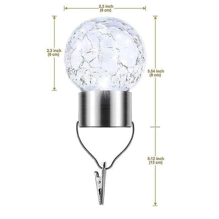 4 Pcs Hanging Solar Lights Christmas Decorations, for Garden, Yard