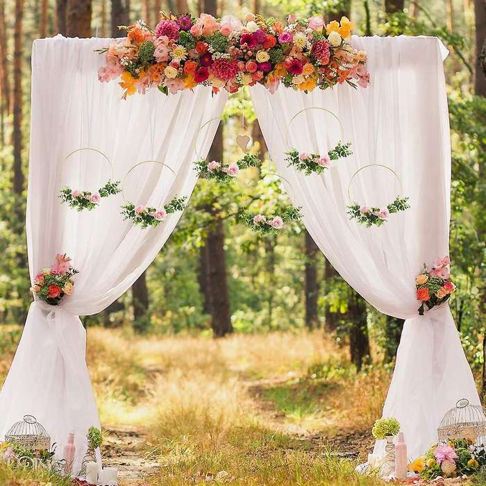 12pcs Gold Metal Hoops 20cm&25cm for Diy Wedding Wreath,dream Catcher