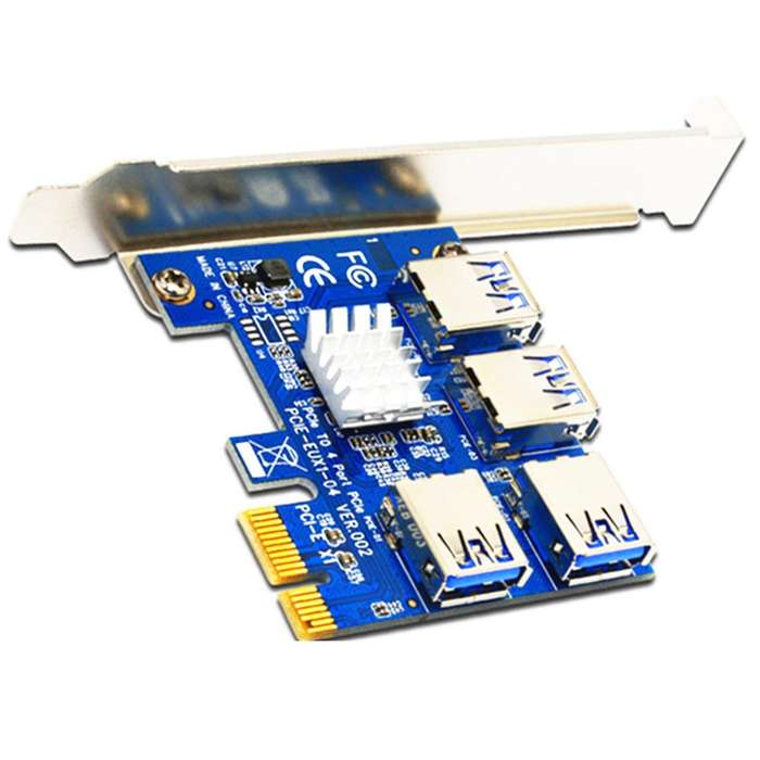 Pci-e to Pci-e Riser Card for Bitcoin Mining Miner Btc Devices