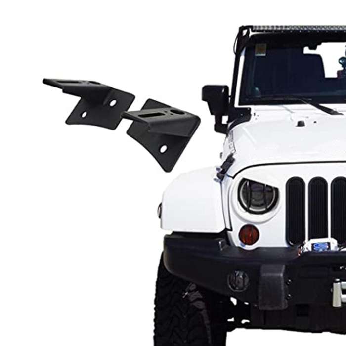 Led Work Light Bar Bracket Hood Bracket for Jeep Wrangler Jk 07-16
