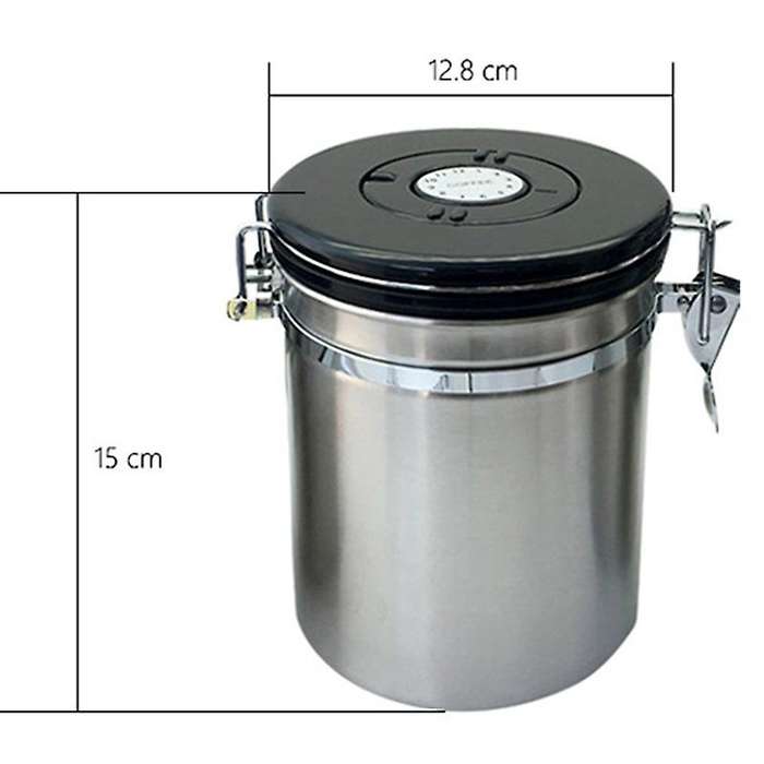 Coffee Canister Scoop Airtight Stainless Steel Storage Canister Set