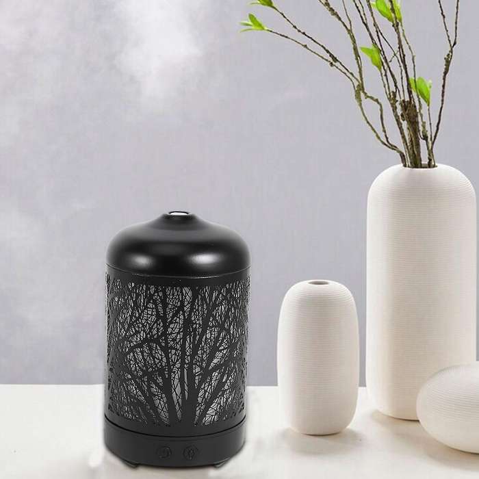 Metal Tree Essential Oil Diffuser 100ml Aroma Diffuser Us Plug