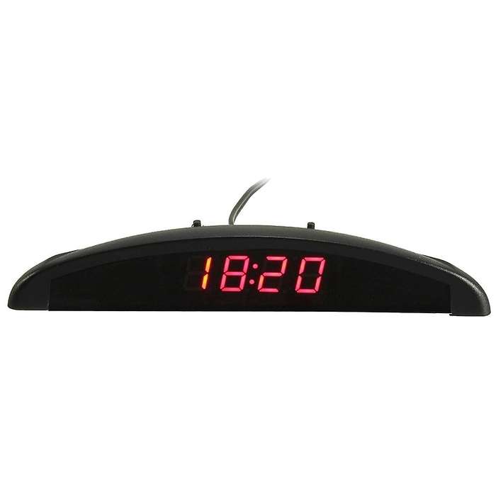 3-in-1 Car 12v Digital Led Voltmeter Voltage Temperature W