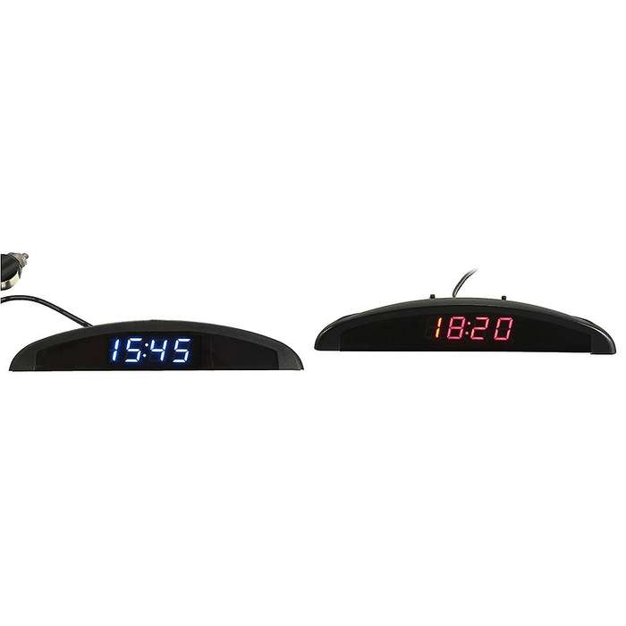 3-in-1 Car 12v Digital Led Voltmeter Voltage Temperature W