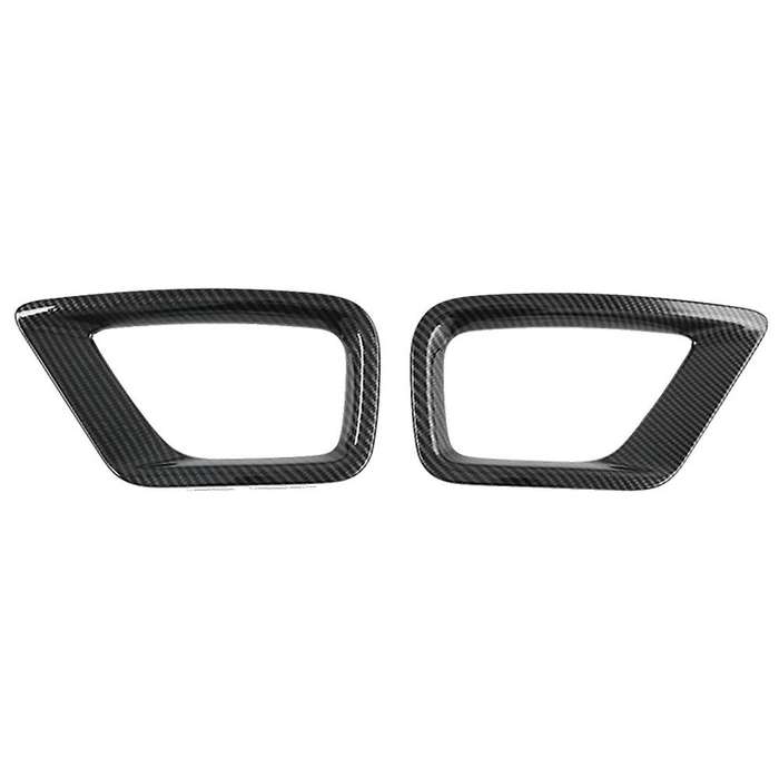 Car Rear Fog Light Lamp Cover Trim Bezel Frame Styling Carbon Fiber