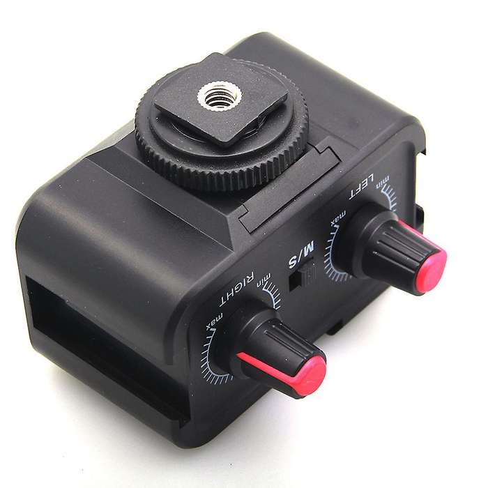 Ws-v2 Audio Mixer Adapter & Cold Shoe Mounting Hub 3.5mm Stereo
