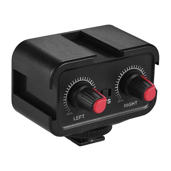 Ws-v2 Audio Mixer Adapter & Cold Shoe Mounting Hub 3.5mm Stereo