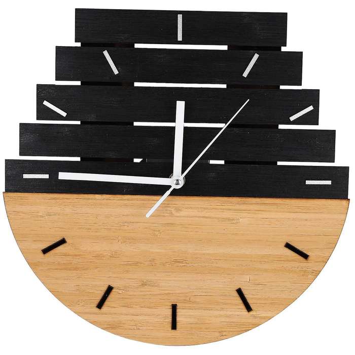 Wooden Wall Clock Rustic Shabby Clock Decoration B