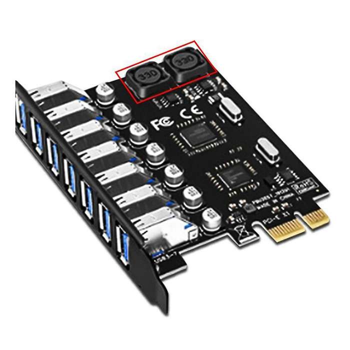 7 Ports Pci-e to Usb 3.0 Hub Pci Expansion Card (nec+via Chip)