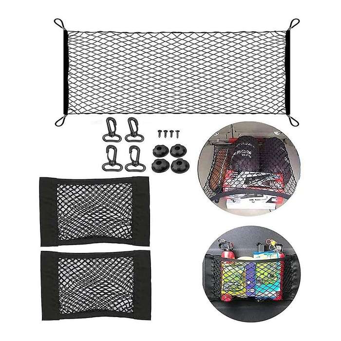 110 X 60cm Car Trunk Rear Storage Net 40x25cm for Suv Van Car Truck