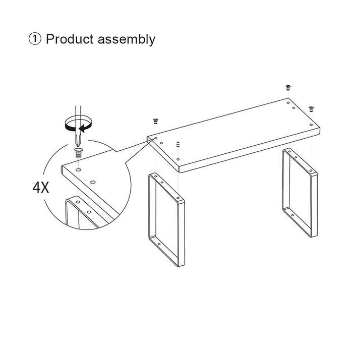 Simple Kitchen Countertop Layered Shelf Desktop Inner Compartment M
