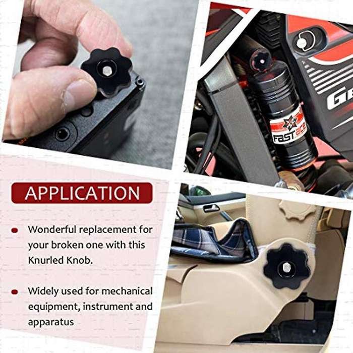 M6/m8/m10 Plastic Screw On Type Knurled Clamping Nuts Knob(30 Pcs)