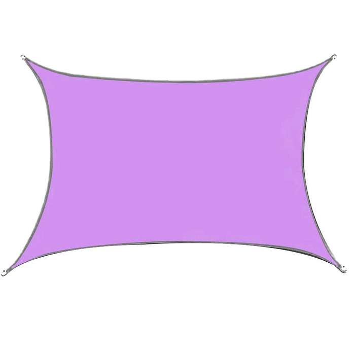 Sun Shade Sail Canopy 2 X 3meter Cover for Patio Outdoor(purple)