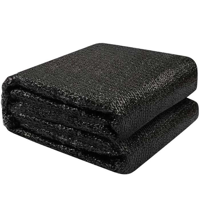 70% Sunblock Shade Cloth Net Black - 10x12 Ft Tarp for Plant Cover