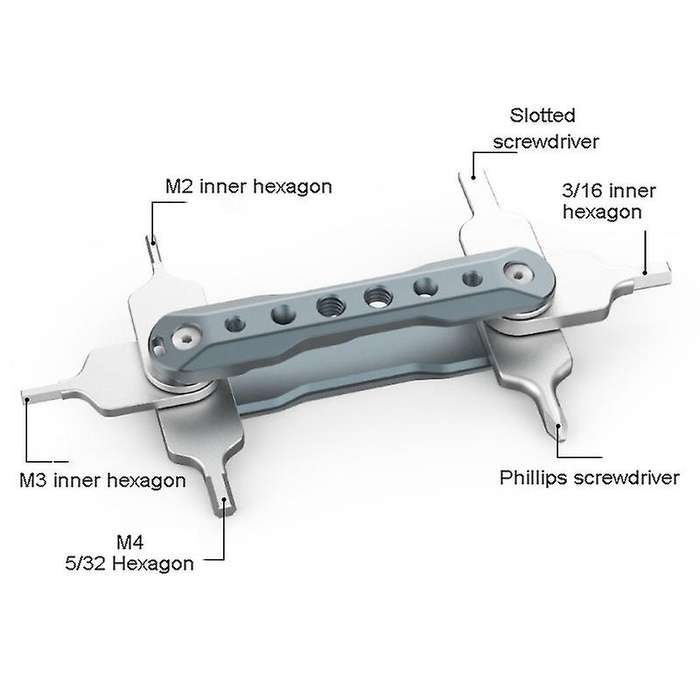 Folding Metric Hex Key Set for Working with Video Cameras & Gimbals