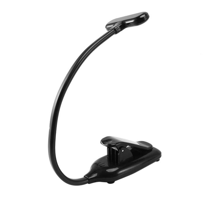 2x Led Book Lights, Rechargeable Clip On Light, 9 Leds, -black