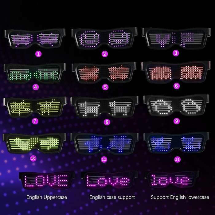 Bluetooth Led Glasses 200 Lamp Beaks Mobile Phone Bluetooth