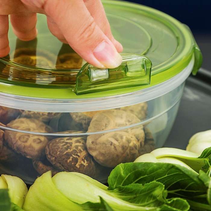 4pcs Sets Plastic Lunch Box Eco-friendly Food Storage Seal Box A
