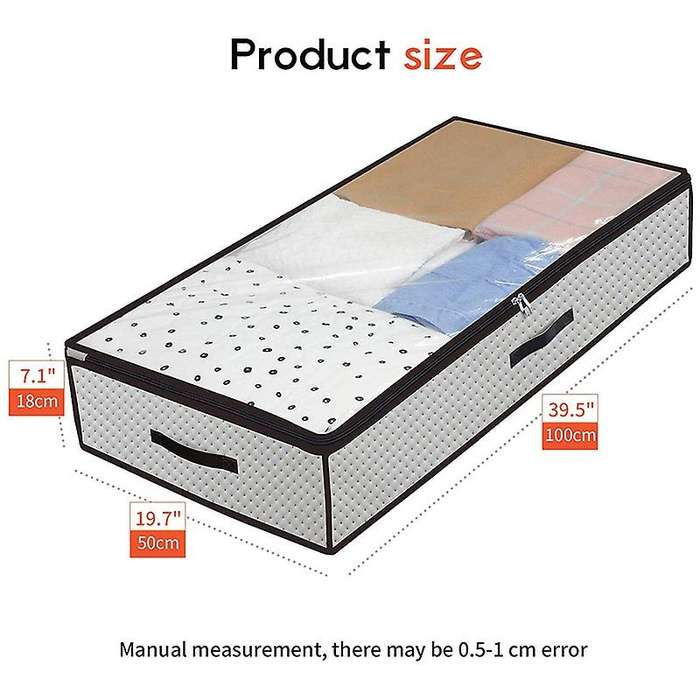 Underbed Storage Bags Large - Set Of 2 Blanket Clothes Organizer
