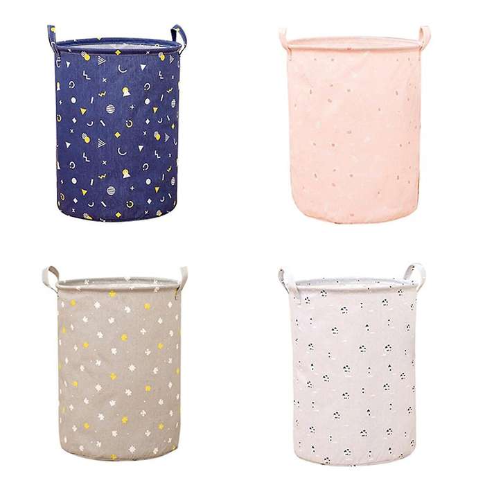 4pack Laundry Organizer Basket Dirty Clothes Storage Bin Folding