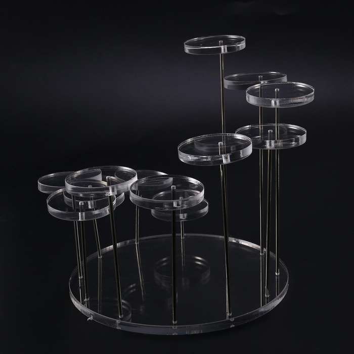 Cupcake Stand Acrylic Display Stand for Decoration Tools Transparent