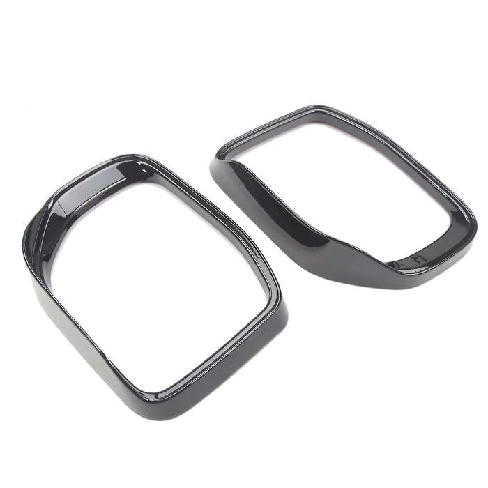 Rear View Mirror Rain Shield Cover for Ford Bronco 2021 Bright Black