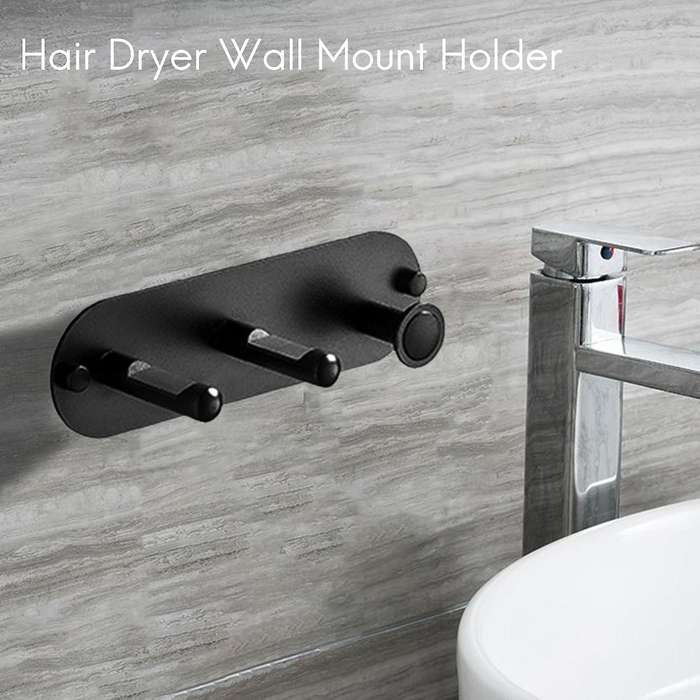 Wall Mount Hair Dryer Holder, Self Adhesive Magnet Stand Holder