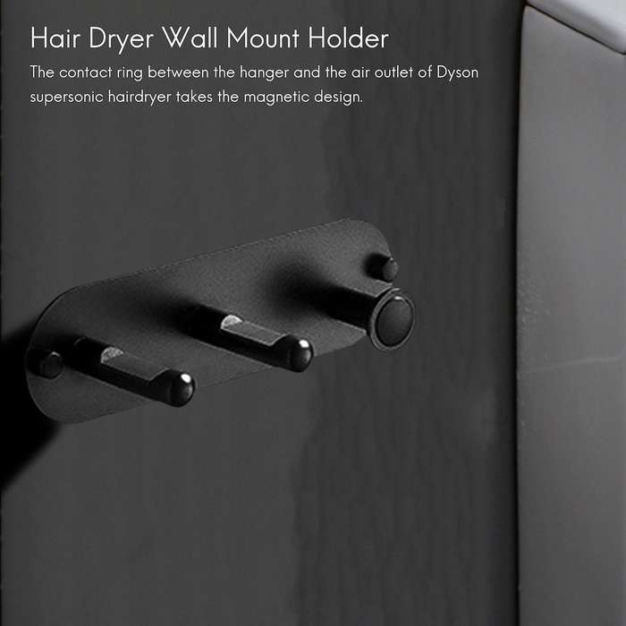 Wall Mount Hair Dryer Holder, Self Adhesive Magnet Stand Holder