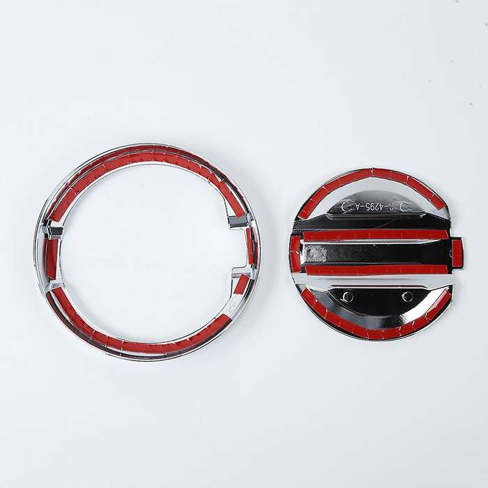 Car Tank Covers Gas Fuel Tank Cover Decoration, Abs Silver