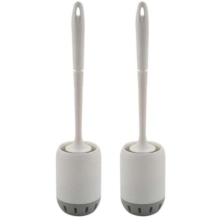 2x Bathroom Toilet Bowl Cleaner Brush Set Toilet Cleaning Brush Kit