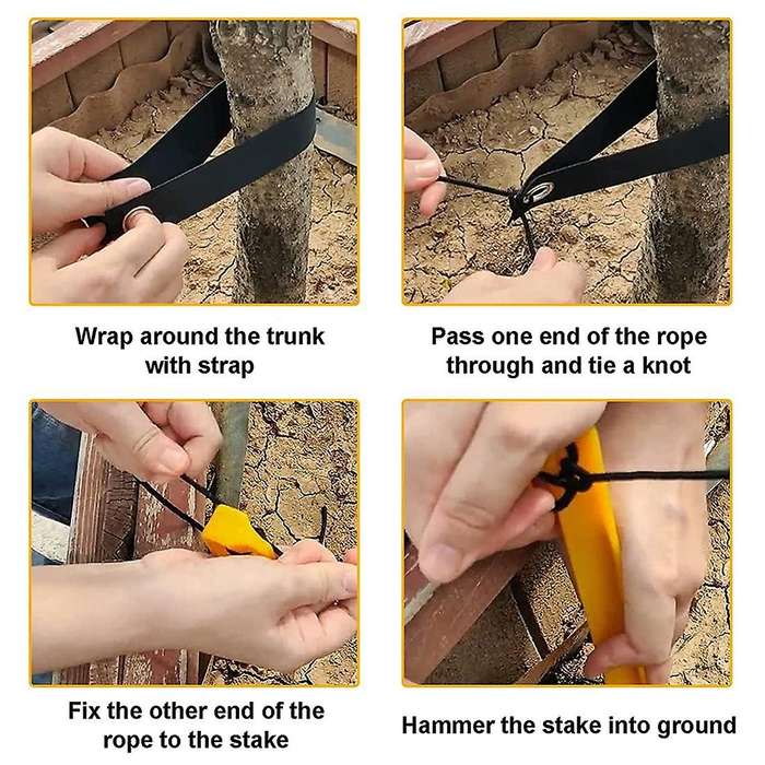 Tree Stake Kit with Hammer,tree Straight Anchoring,for Camping,hiking